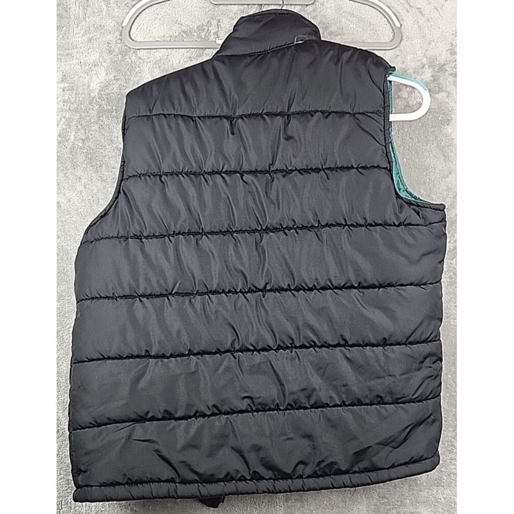 Gap Mens Puffer Vest Size S Black Green Liner Insulated Sleeveless Jacket - Picture 2 of 9